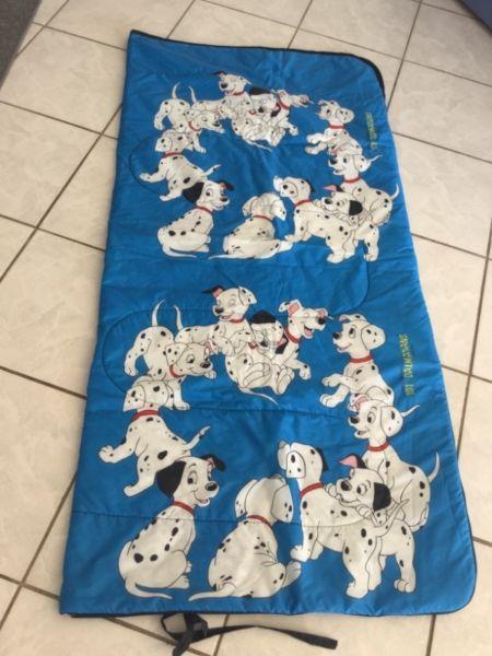 Children sleeping bag, new, with 101 Dalmatians print