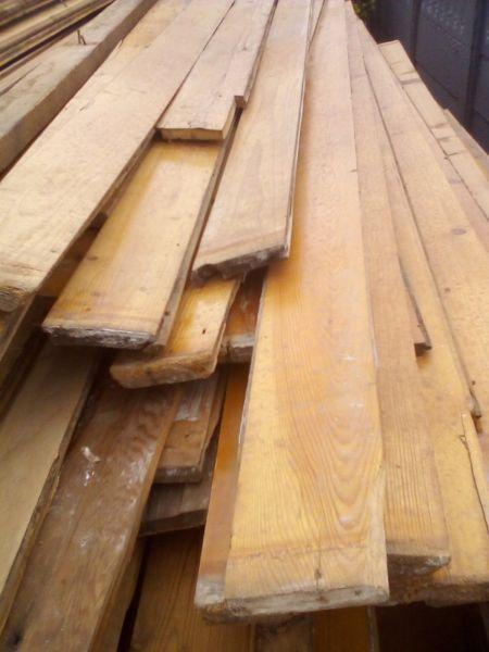 110mm reclaimed Oregon pine floorboards for sale in our stock