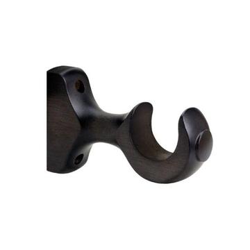Pair Wooden Brackets (For Wooden Curtain Poles)