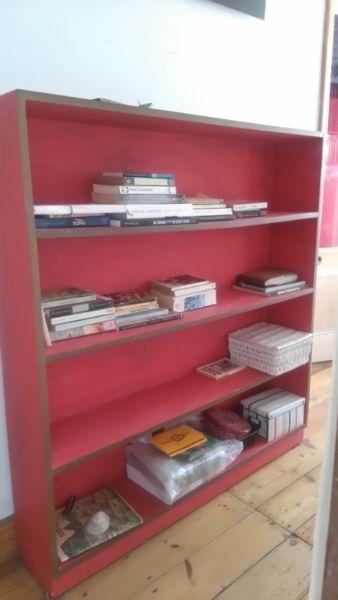 large, sturdy bookshelf