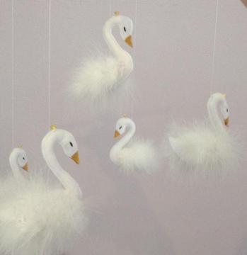 Swan Baby mobile