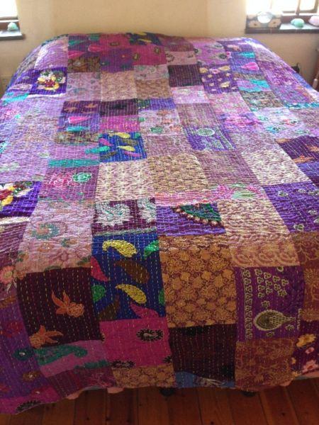 Beautiful handmade Indian Kantha Quilts/Bedcovers