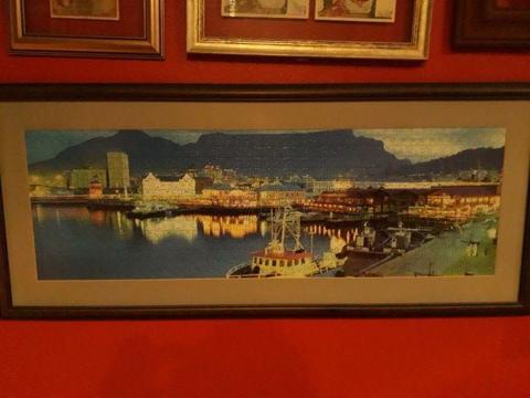 Puzzle of Waterfront Framed