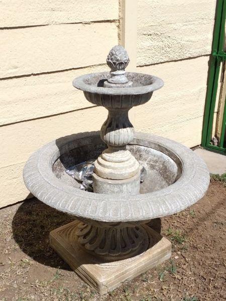 Concrete water fountain