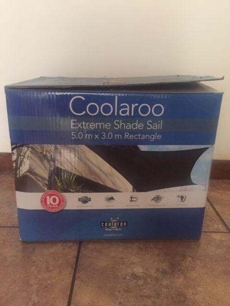 Coolaroo shade sail 5x3m grey