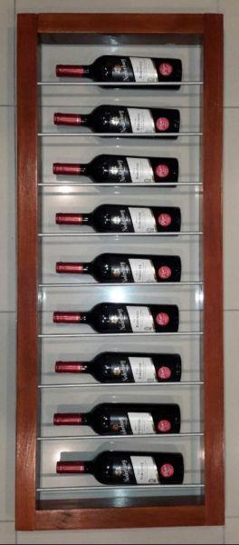 Wall mounted wine racks