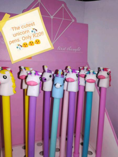 The cutest unicorn 濾 pens! ONLY R20