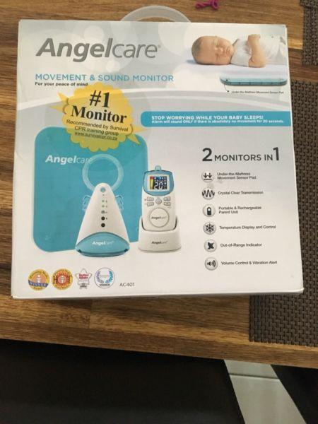 Angel care sound and movement monitor