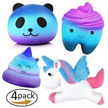 large variety of Jumbo soft Squishies ...Super slow rising in Original Packaging with chain and key