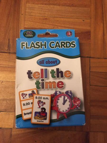 Learn to tell time flashcards