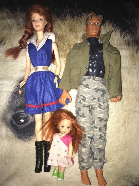 Barbie doll family