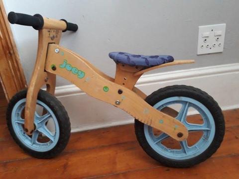 Wooden Joey Balance Bike