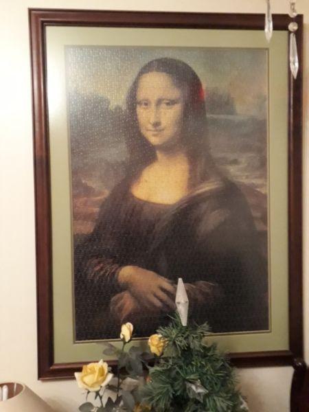 Mona Lisa Puzzle Framed