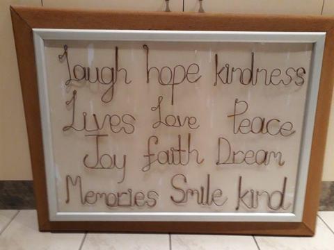 Positive Words Framed