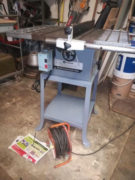 Rockwell 9" cast iron Table Saw