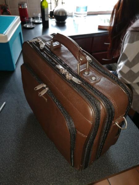 Lazarus leather briefcase