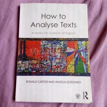 How to Analyse Texts