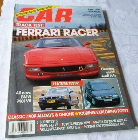 S.A. CAR MAGAZINE APRIL 1995 ( car magazines , bmw 740i )