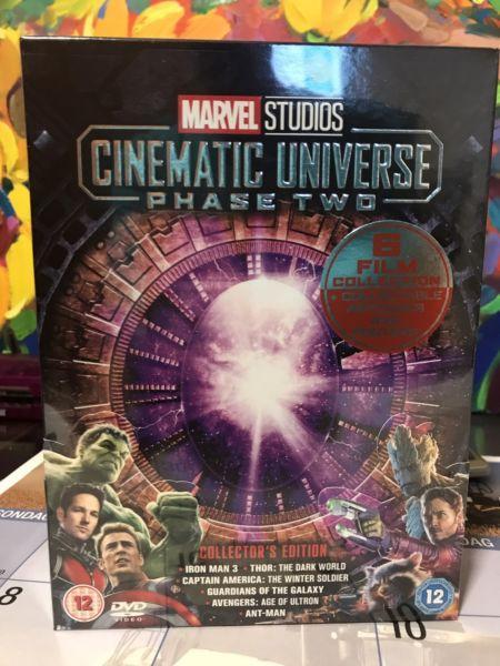 Marvel Cinematic Universe Phase1 and 2 box sets - 12 discs - price per item