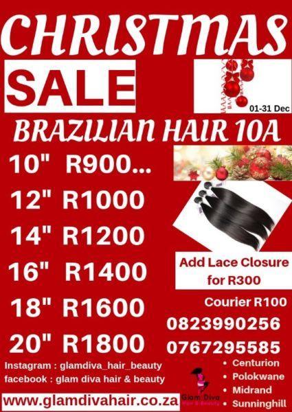 FREE CLOSURE FOR BRAZILIAN HAIR 3 BUNDLES 0823990256