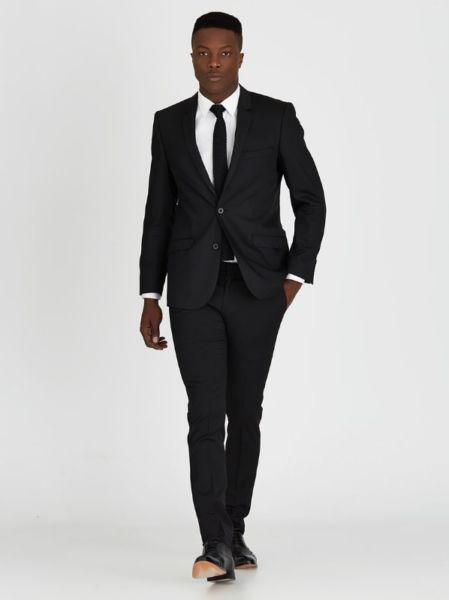 New Black Polo Suit Size 40R