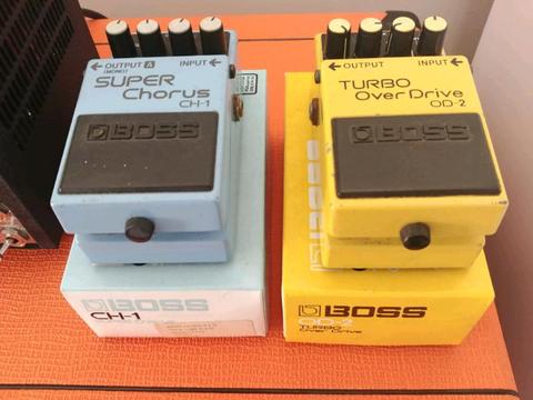 BOSS CH-1 & OD-2 stomp pedals