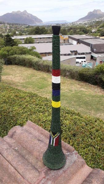 Beautiful beaded Rainbow Nation vuvuzela!