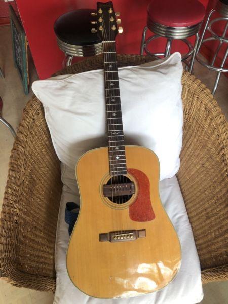 Washburn acoustic guitar with built-in pickup