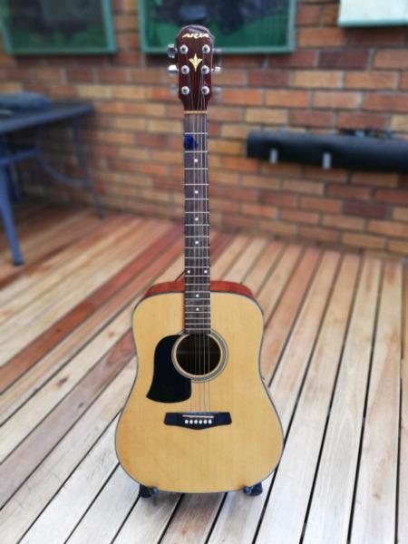 Aria left handed acoustic guitar