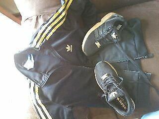 Size 3 sneakers and adidas tracktop