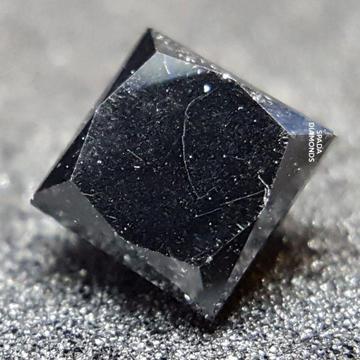 Fancy 1.12ct Princess Cut Black Diamond, valued at R12500!