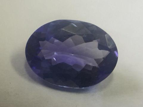 Tanzanite of 1.087 carat - Oval mixed - Violet blue - With Gemlab certificate