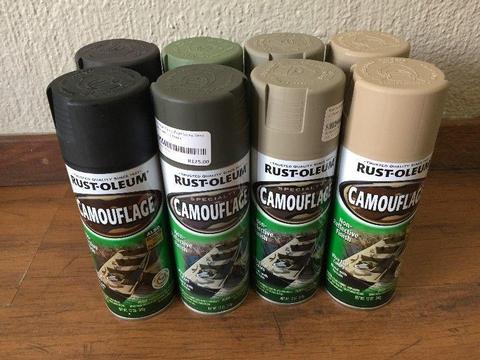 Camouflage Spray paint Rustoleum