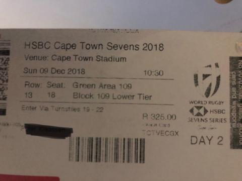 Cape Town Sevens Tickets - Sunday