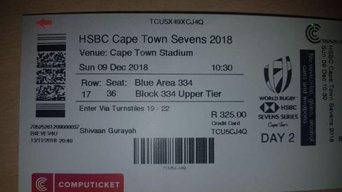 Rugby 7’s tickets