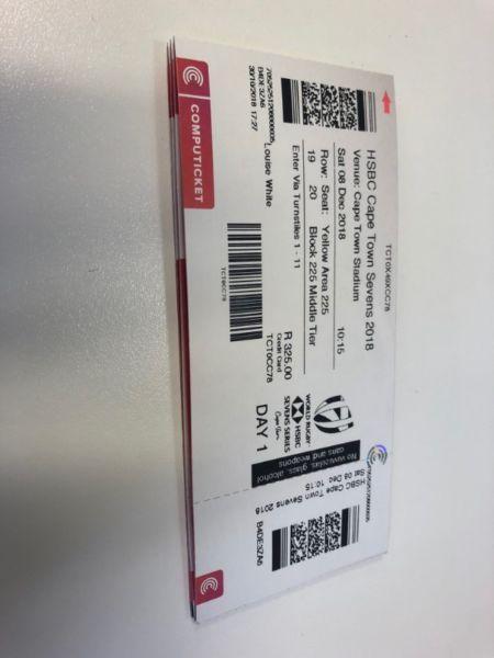 Rugby 7's Tickets for Saturday