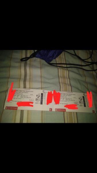 Cape town 7's tickets both days