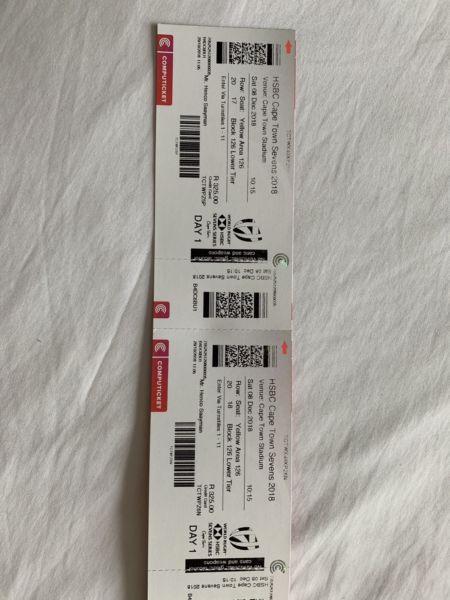 Cape Town 7’s Party section tickets Saturday 8 Dec 2018