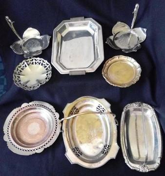 Clearance sale of 8 x silver plated items