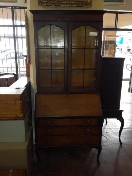 Edwardian Mahogany Bureau-Bookcase!!