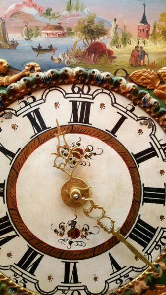 Frisian Dutch Rotary Clock Antique