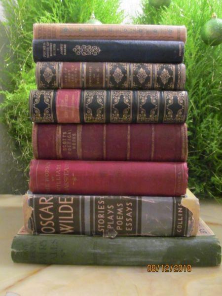 Lot of ANTIQUE BOOKS- ALL 1 Edition, 8 pieces