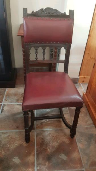 6 x French 19thC Oak Chairs