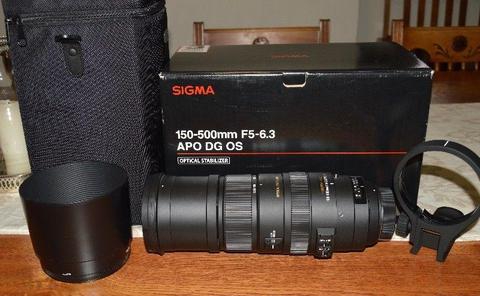 Sigma 150-500mm Nikon Lens