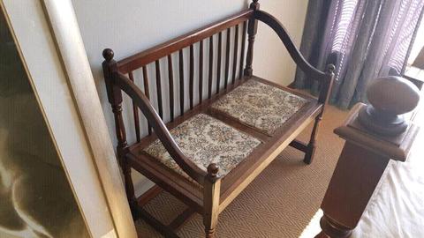 ✔ FABULOUS!!! Antique Bench in Old English Oak (circa 1900)