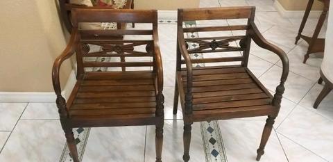 Teak Wooden Deck/ Patio Chairs