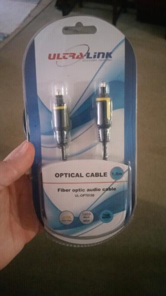 Fibre optic audio cable - brand new