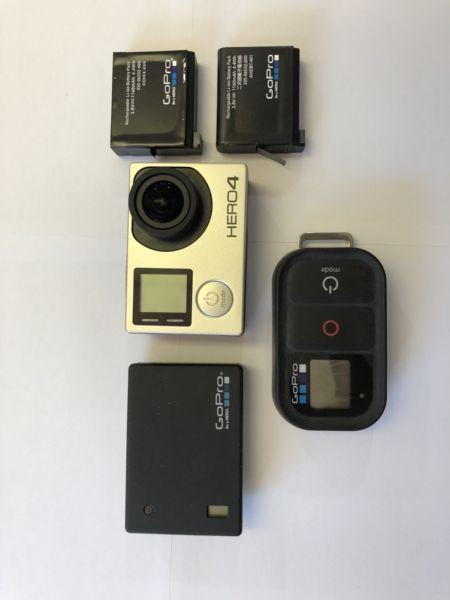 Gopro 4 with alot of accessories