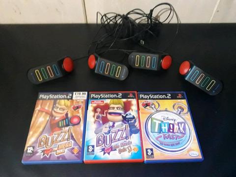 PS2 BUZZ WITH BUZZ GAMES