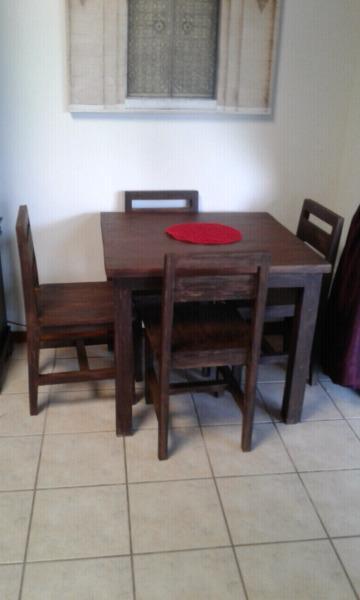 Table and chairs available in stock